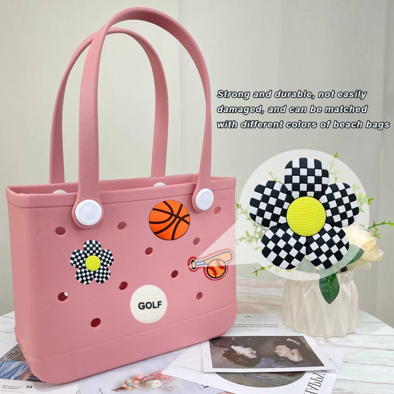 Lckaey Rubber Beach Bag Accessories-PVC Rubber decoration-for EVA Purse Bogg Inserts Y064Figure 32 - Image 5